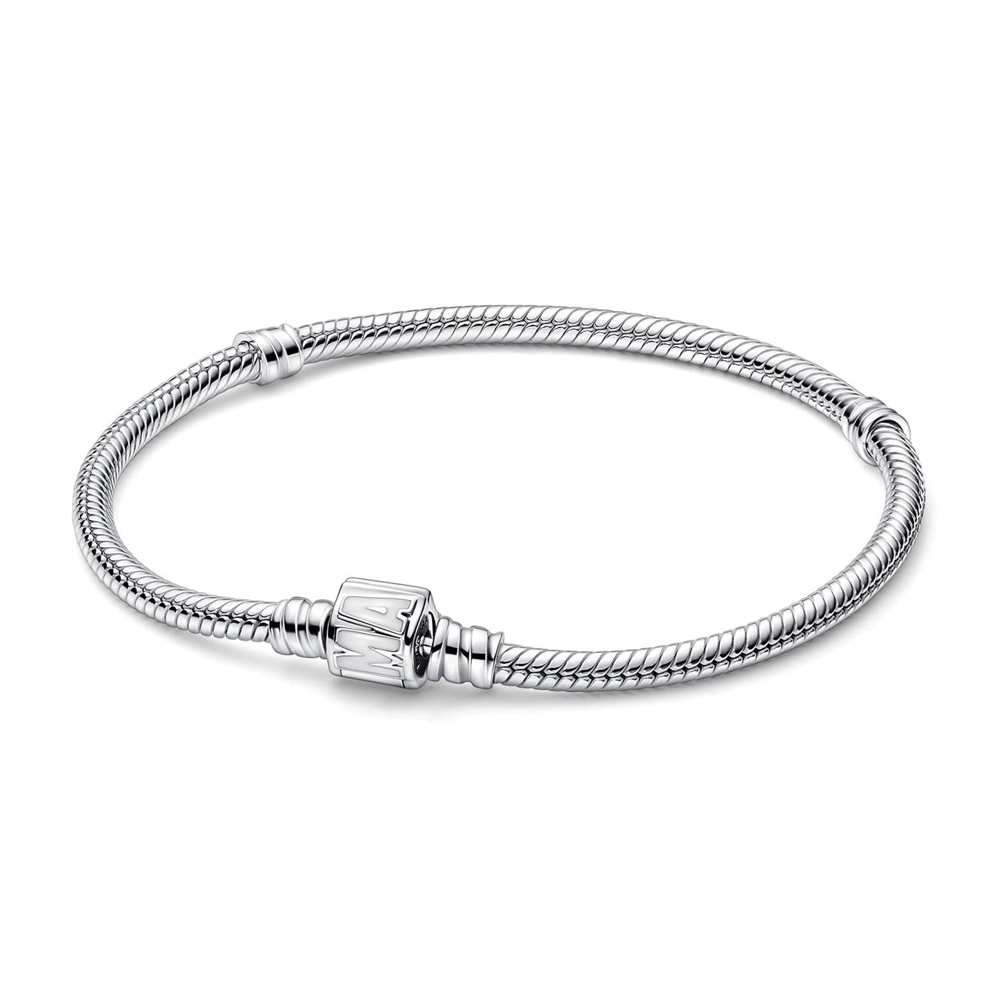 Pandora Bracciale Pandora Moments con Maglia Snake e Chiusura con Logo Marvel