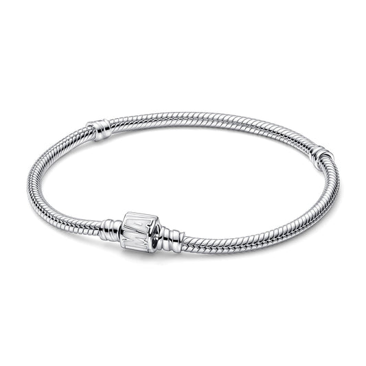 Pandora Bracciale Pandora Moments con Maglia Snake e Chiusura con Logo Marvel