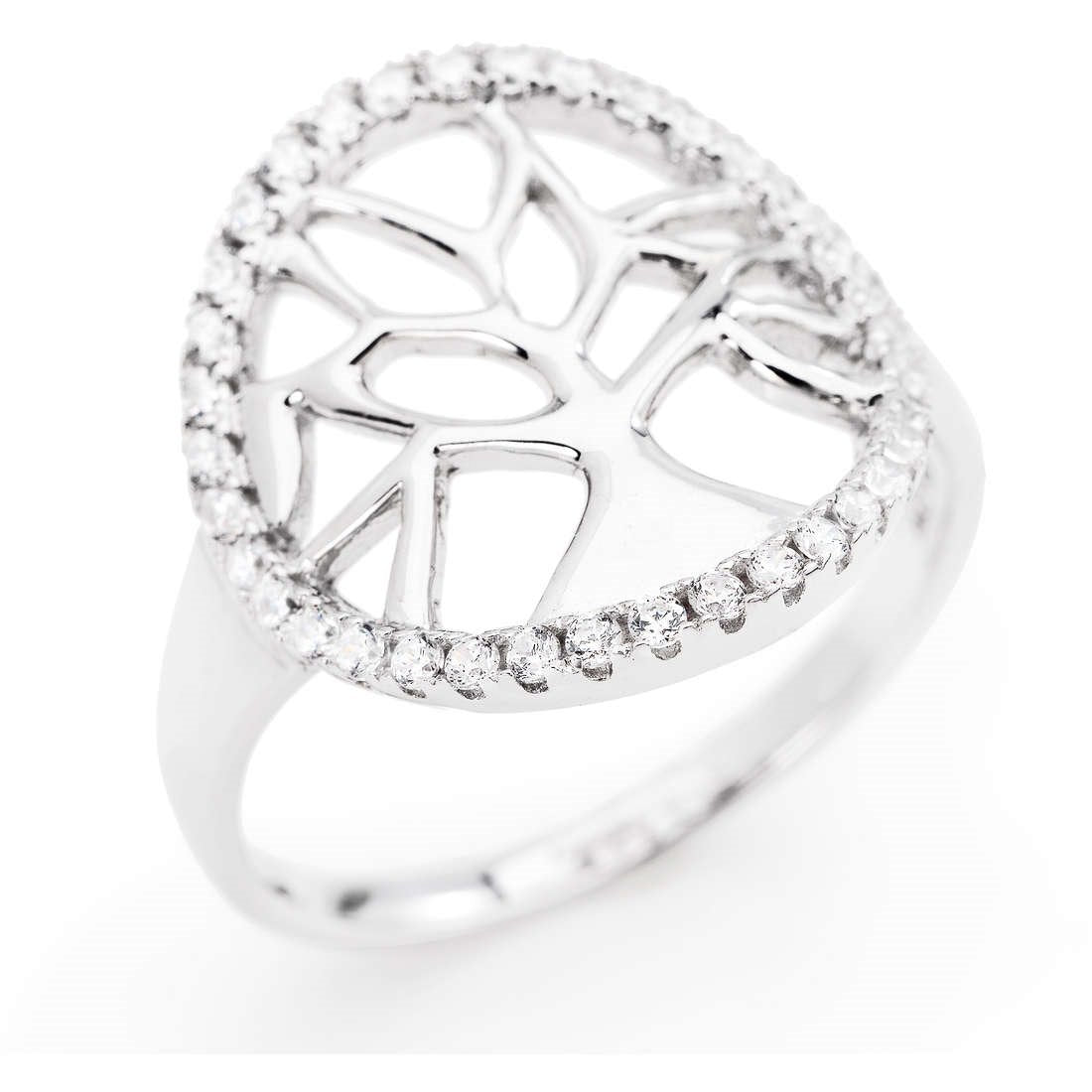 Amen Anello Albero della Vita con Zirconi