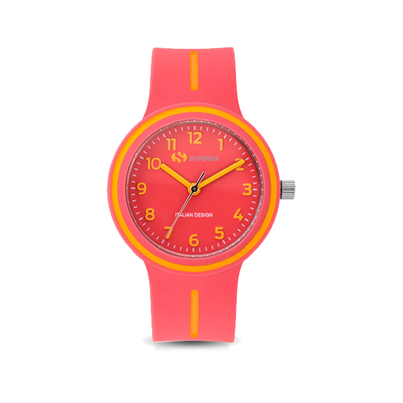Superga Orologio Bambina Colorful Pesca e Giallo