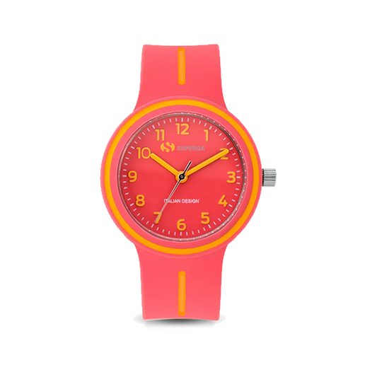 Superga Orologio Bambina Colorful Pesca e Giallo