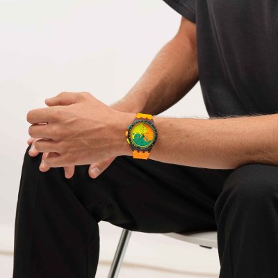 Swatch Orologio Neon Signal Flag