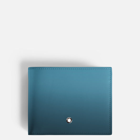 Montblanc Portafoglio 6 scomparti Meisterstück Sfumato Blu Fumè 199266