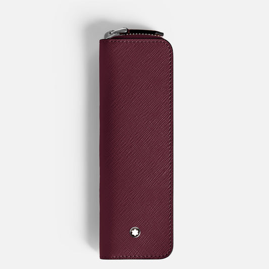 Montblanc Astuccio Per 1 Strumento Da Scrittura Con Cerniera Sartorial Bordeaux 199382