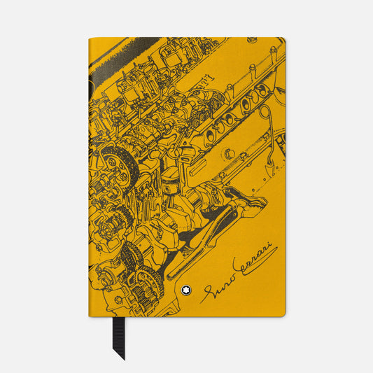 Montblanc Blocco note #146, piccolo, Great Characters Enzo Ferrari, Giallo Modena - A righe 134717