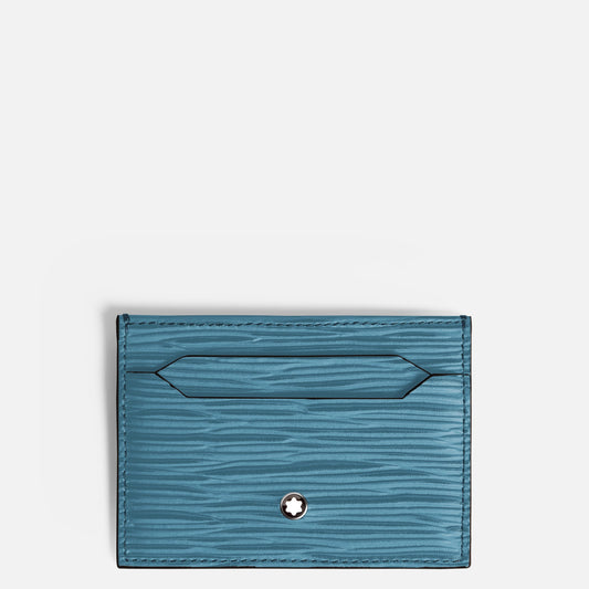 Montblanc Porta carte 5 scomparti 4810 Blu Fumè 199349