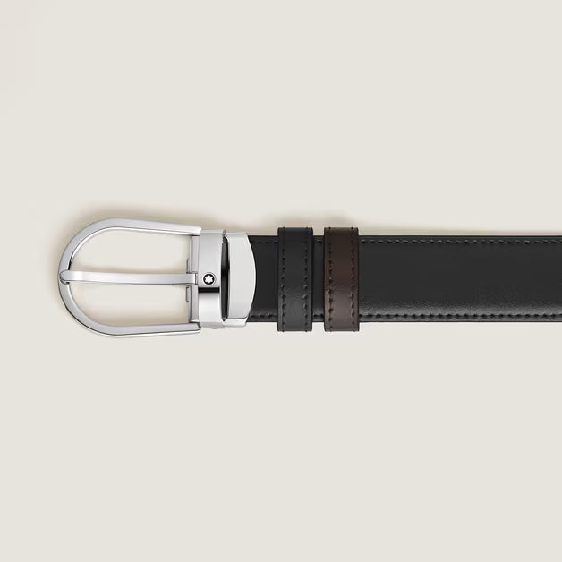 Montblanc Cintura Reversibile 30 mm A Ferro di Cavallo in Pelle Meisterstück 222371