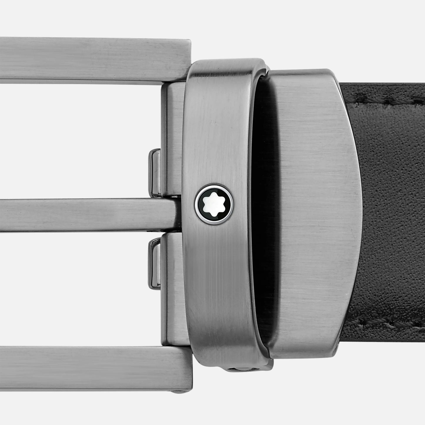 Montblanc Cintura in pelle nera 30 mm