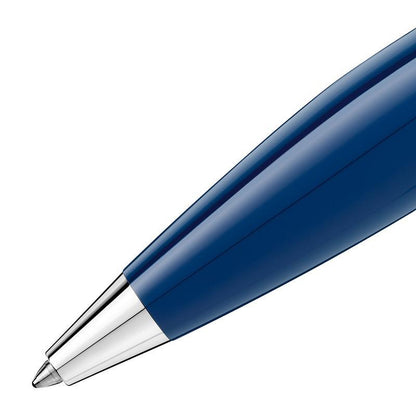 Montblanc StarWalker Blue Planet penna a sfera in pregiata resina blu e finiture in platino - Codice penna: 125292