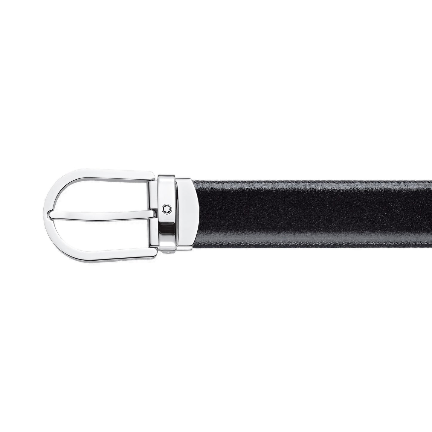 Cintura Montblanc reversibile regolabile nera/marrone 128135