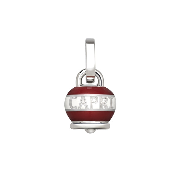 Chantecler Capriness ciondolo campanella in argento 925 e smalto rosso e bianco - Codice prodotto: 40489