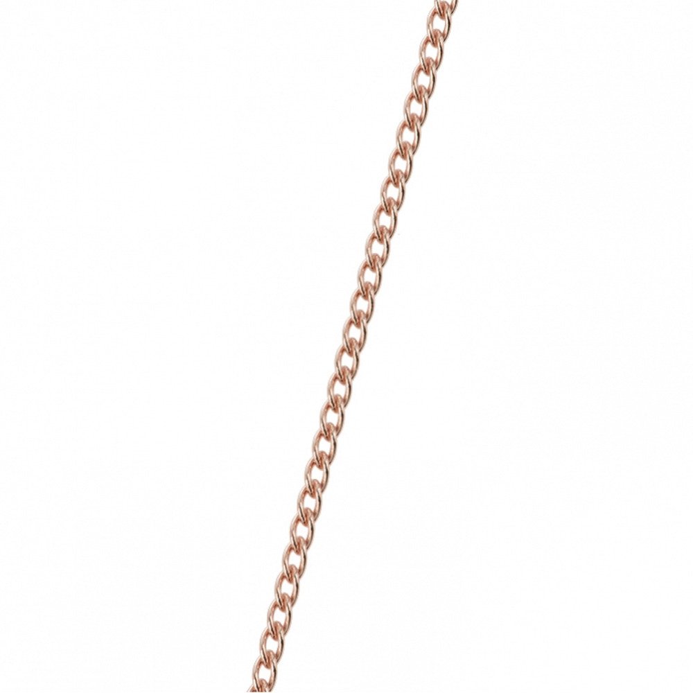 Les Georgettes Gourmette catena donna da abbinare con i ciondoli della stella linea con finitura oro rosa - Misura catena: 50-53 cm - Codice catena: 70317644000053