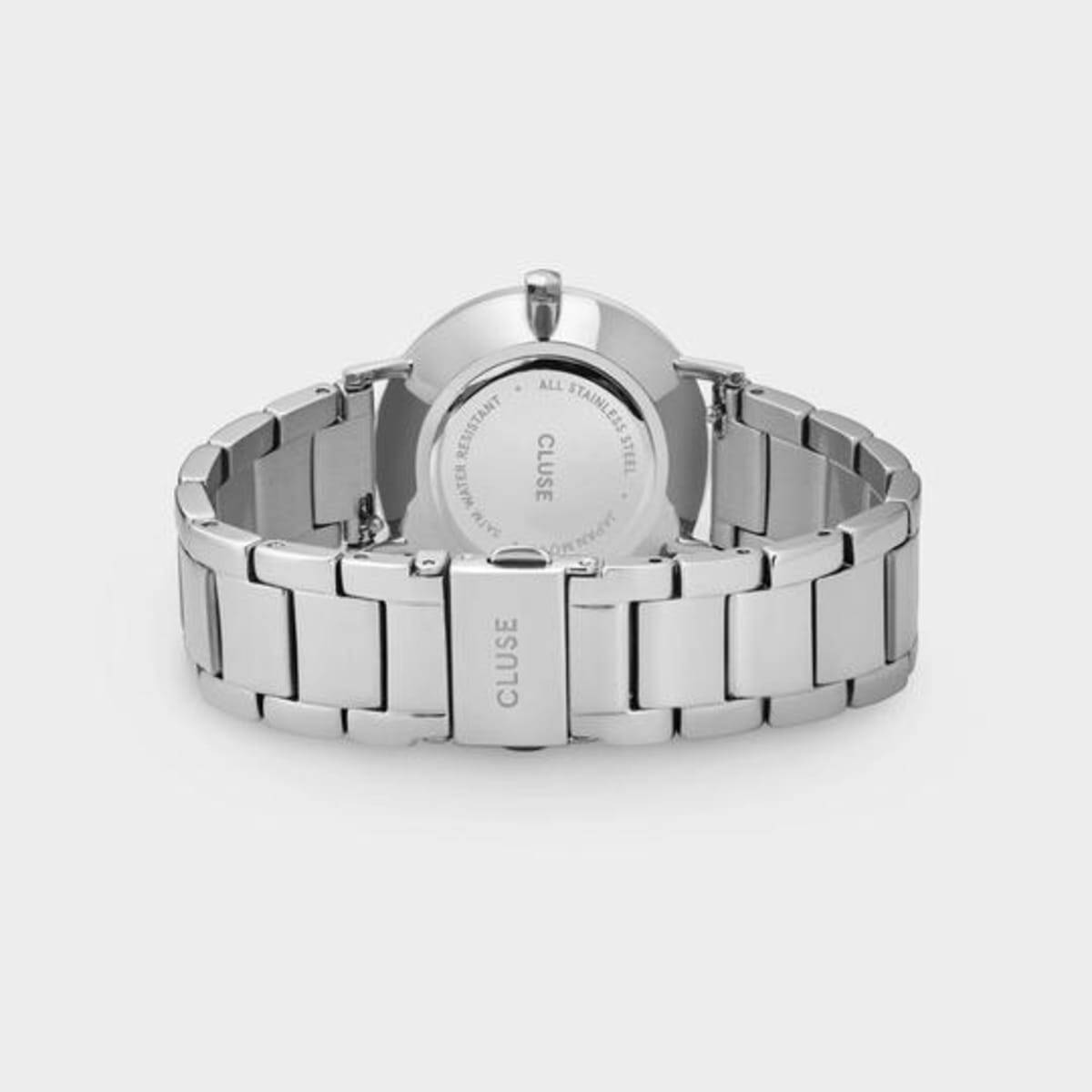 Cluse Orologio Donna Minuit 3-Link Silver White/Silver