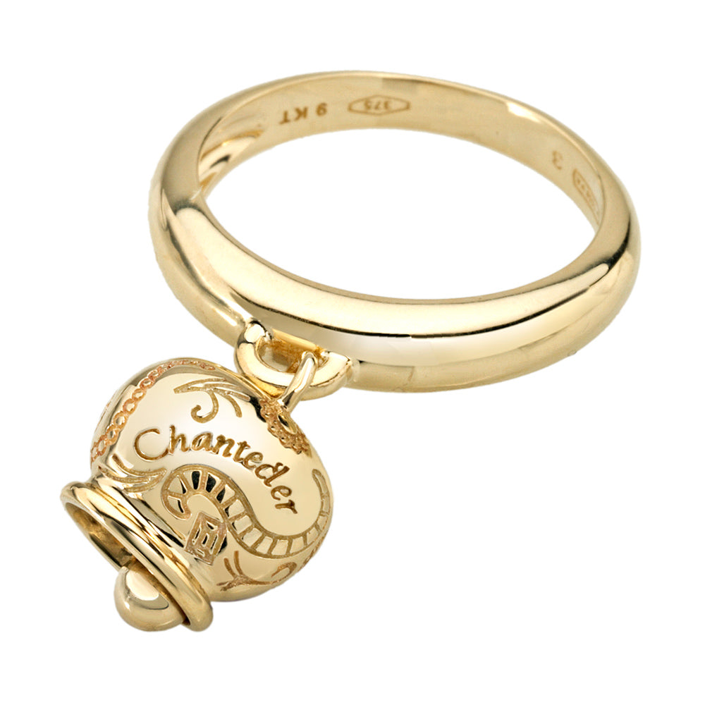 Chantecler Capri anello con campanella piccola in oro giallo 9 kt della collezione Campanelle - Codice anello: 30216