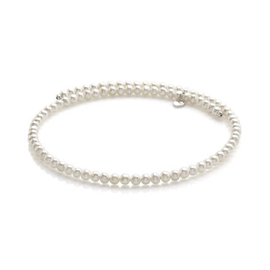 Chantecler Accessori Collana Girocollo In Fresh Water Pearls E Argento