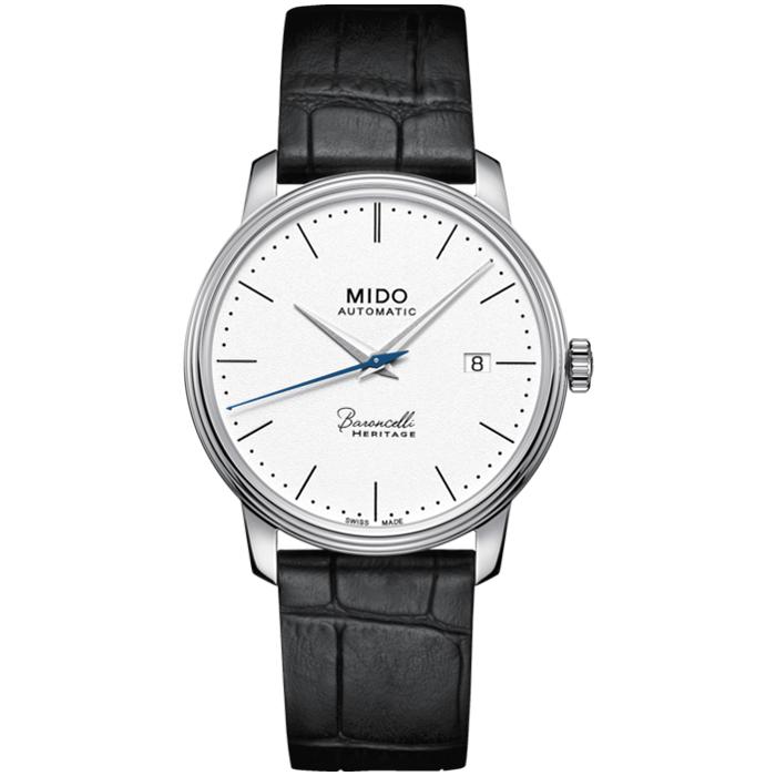 Orologio da uomo solo tempo automatico della collezione Mido Watches modello Baroncelli Heritage
