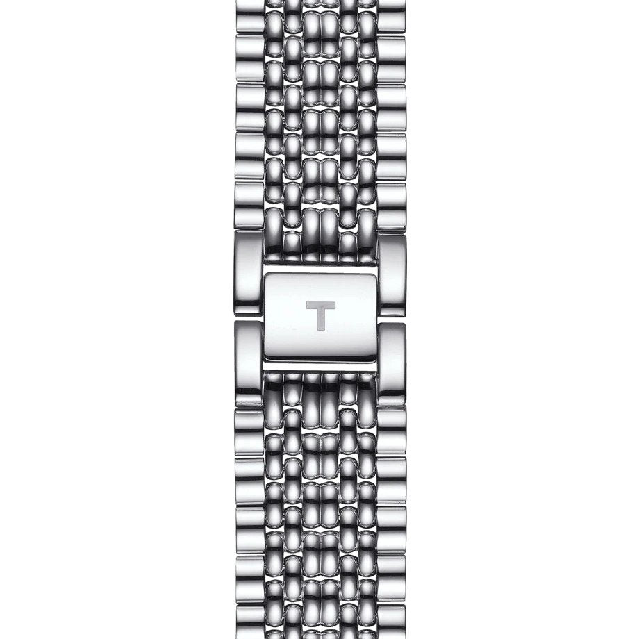Orologio da uomo automatico solo tempo della collezione T-Classic Tissot modello Everytime Swissmatic con cassa e cinturino in acciaio e quadrante color argento con indici numeri arabi