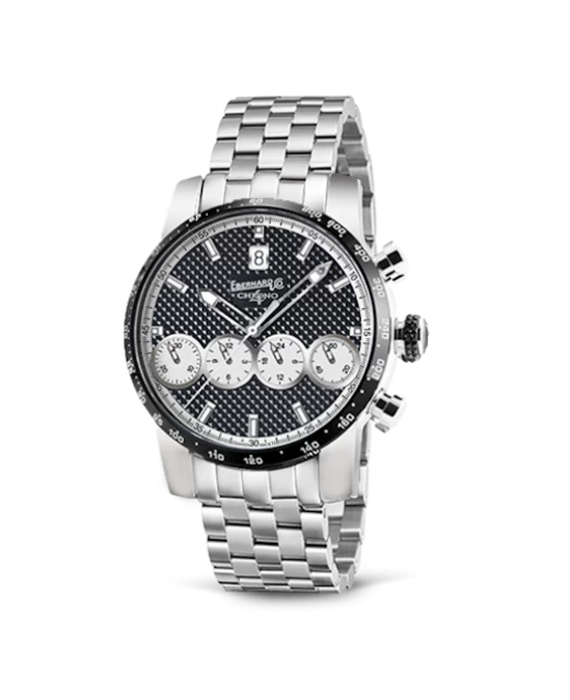 Eberhard Chrono 4 "21-42", Cronografo Meccanico automatico con bracciale acciaio 31073